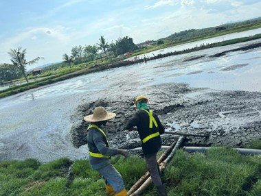 Supply of 8Inch Diesel Water Pump (MCWEL) with 50ft Suction and 20mtr Discharge Hose at Oil Palm Plant Rompin, Negeri Sembilan